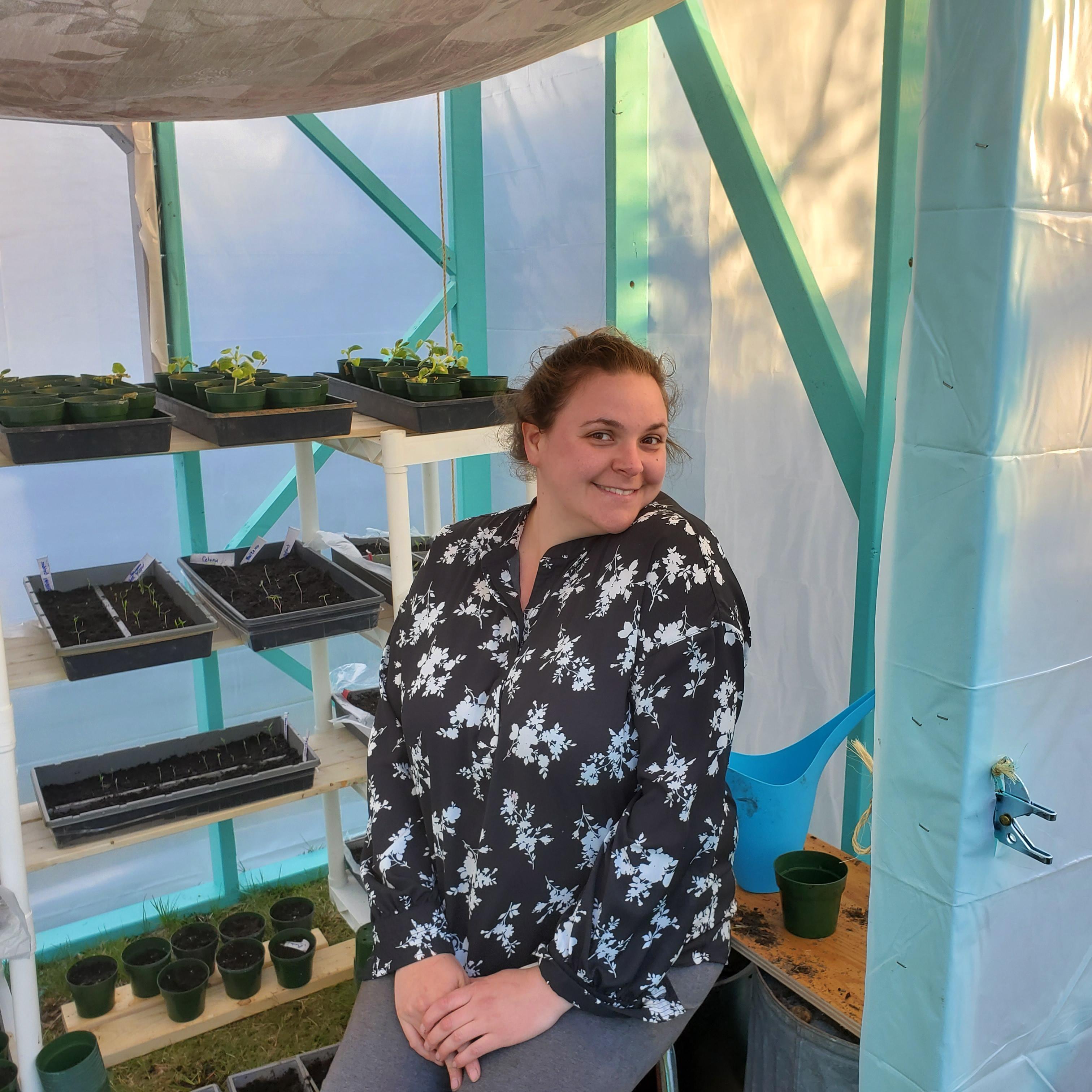 We built a greenhouse.