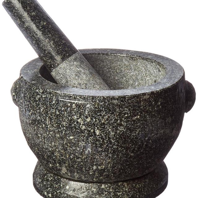 Large 8 Thai Granite Mortar and Pestle