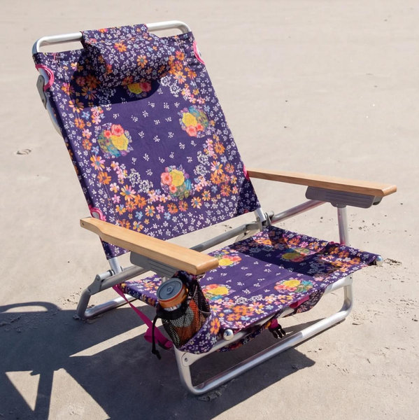 Backpack Beach Chair - Tropic Bandana Navy