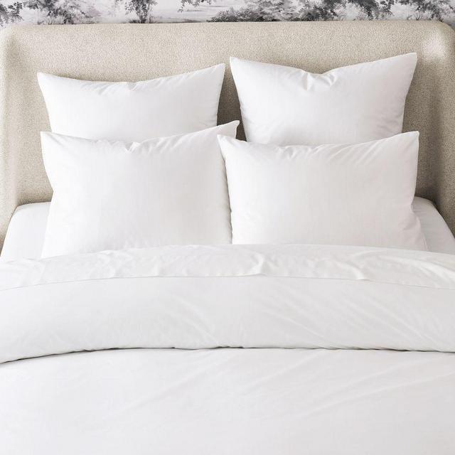 White Retreat Essential Percale Duvet Cover, King/Cal. King
