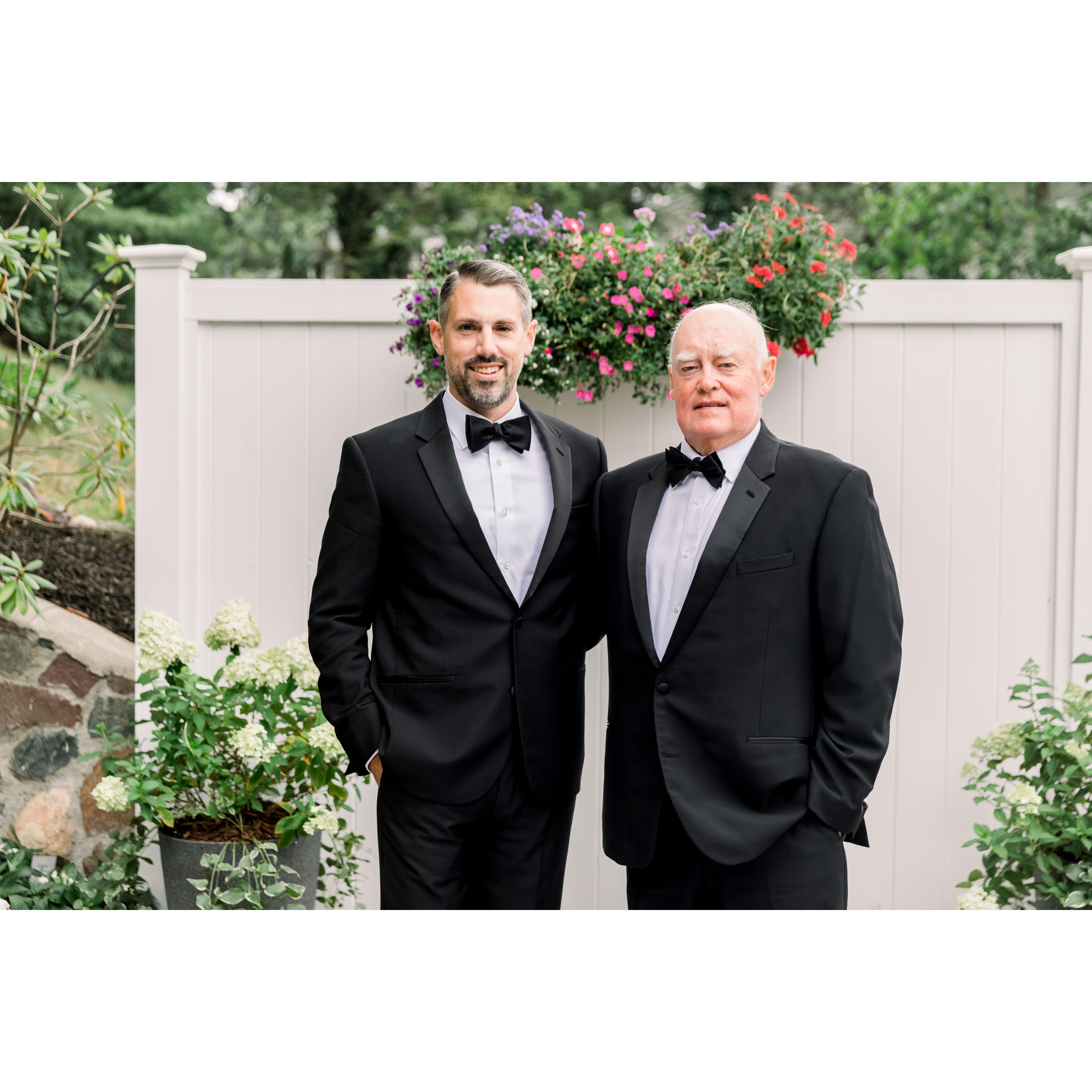 Tommy with his dapper dad, Danny. Fun fact Danny was a tap dancer and has the best dance moves to this day.