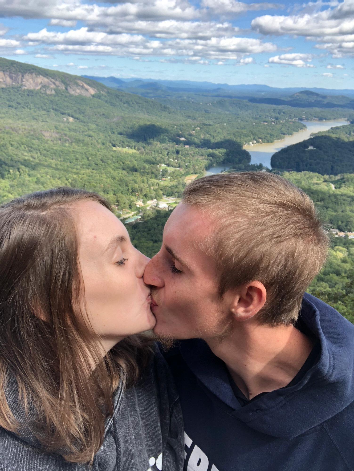 2-year anniversary trip to chimney rock!
