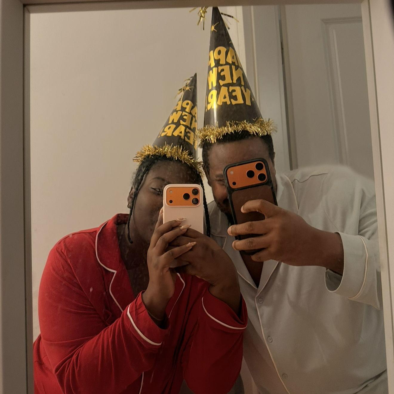 New Year 2026- Decided to do matching "but not really matching" Pjs