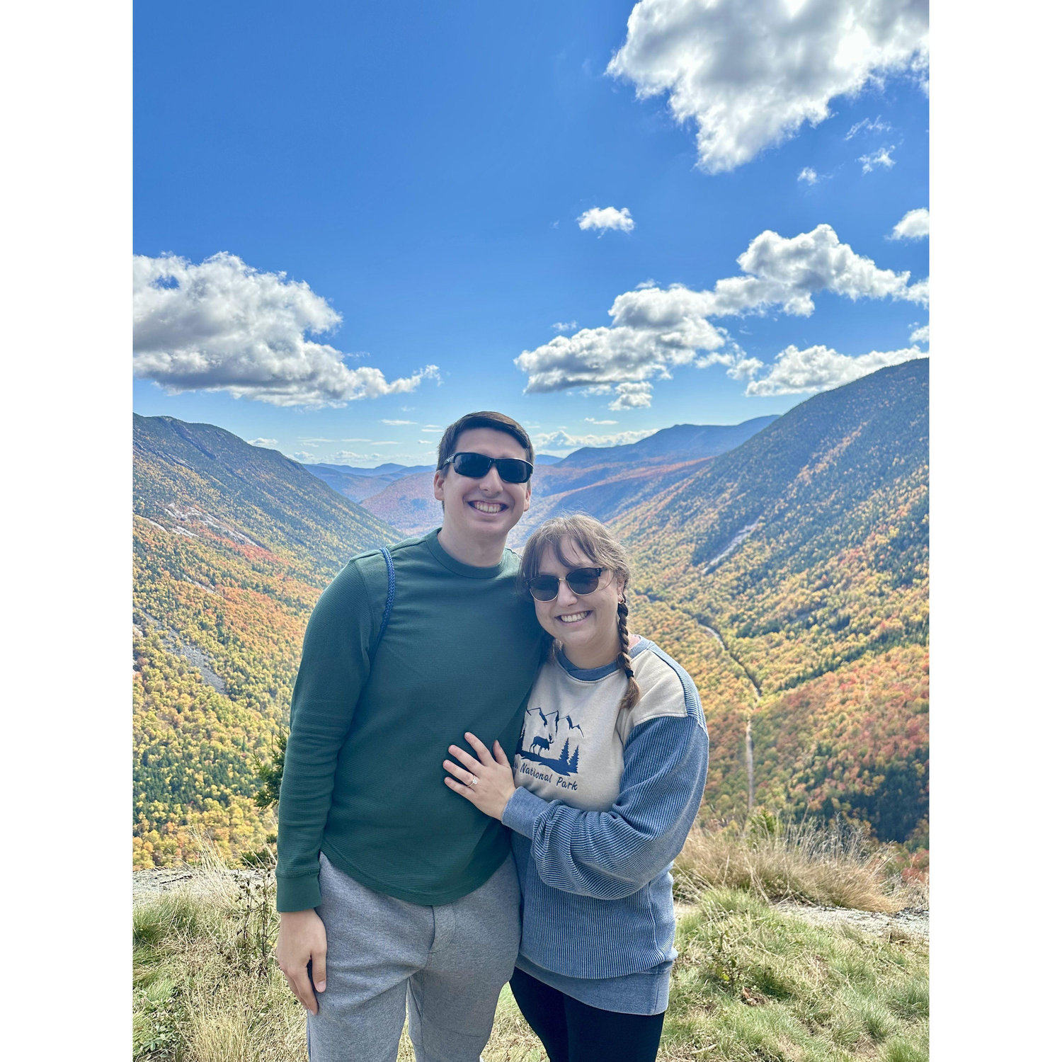 This photo was taken directly after Josh proposed.