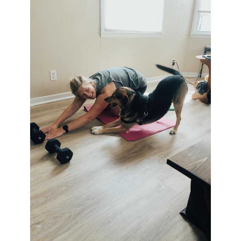 Reggie and I tried to stay fit.....