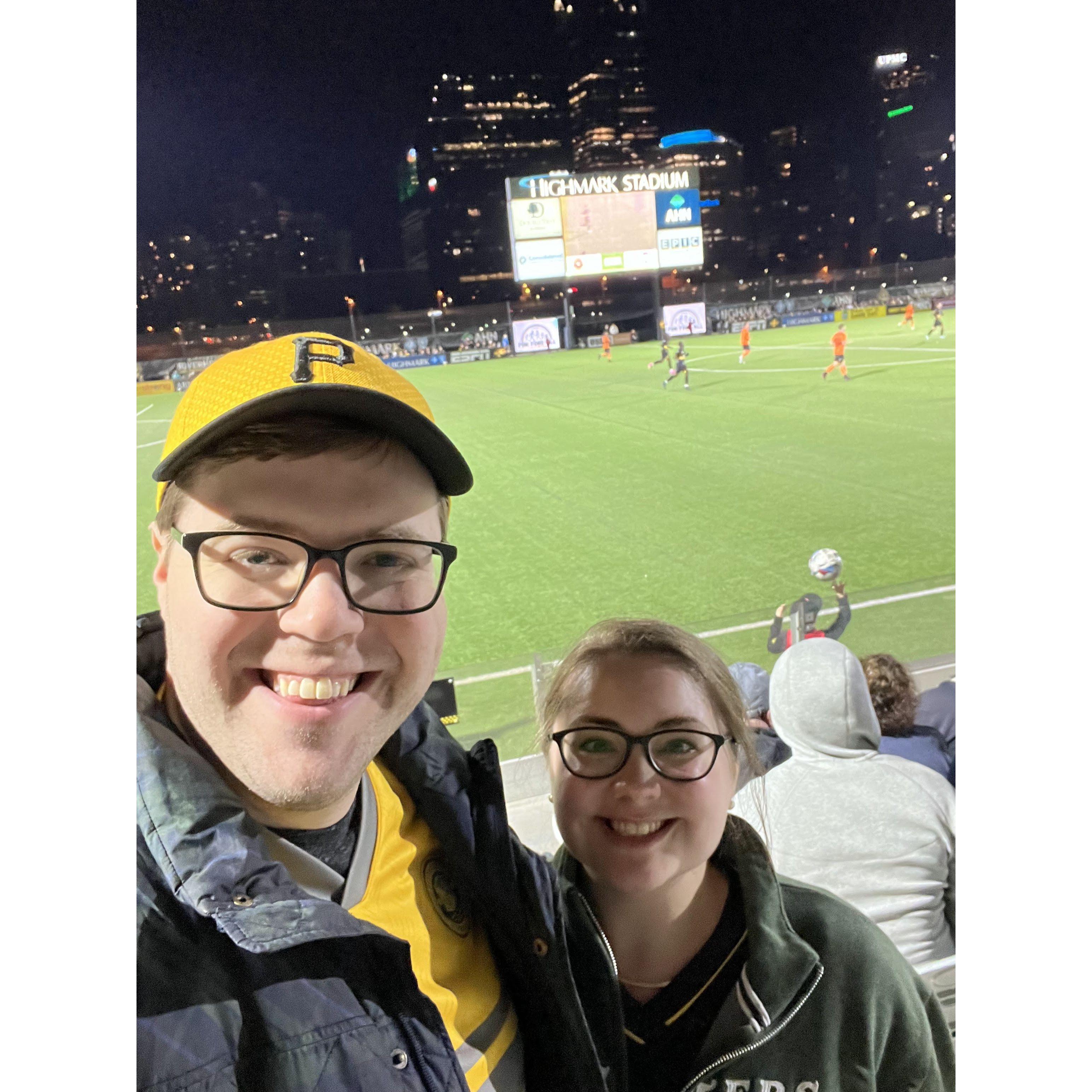 At the Riverhounds home opener