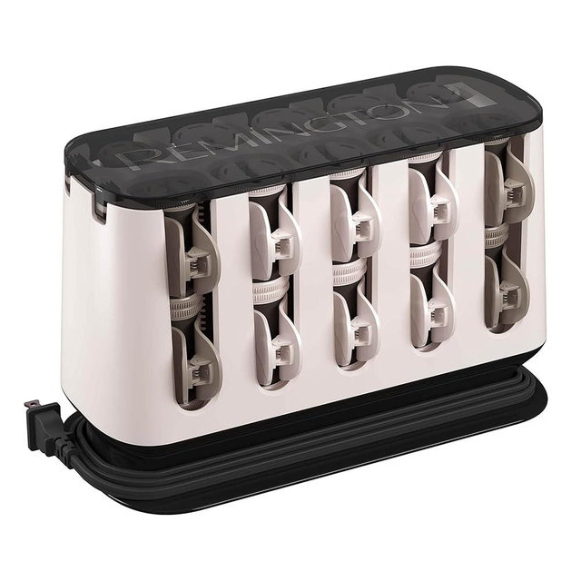 Remington Shine Therapy Argan Oil & Keratin Treated Hot Rollers Set, Professional Hair Curlers for Setting All Hair Lengths from Short and Medium to Long