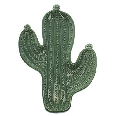 Home Essentials Green Cactus Shape Spoon Rest Kitchen Accessories