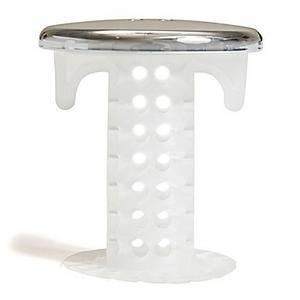 SinkShroom Drain Protector in Chrome