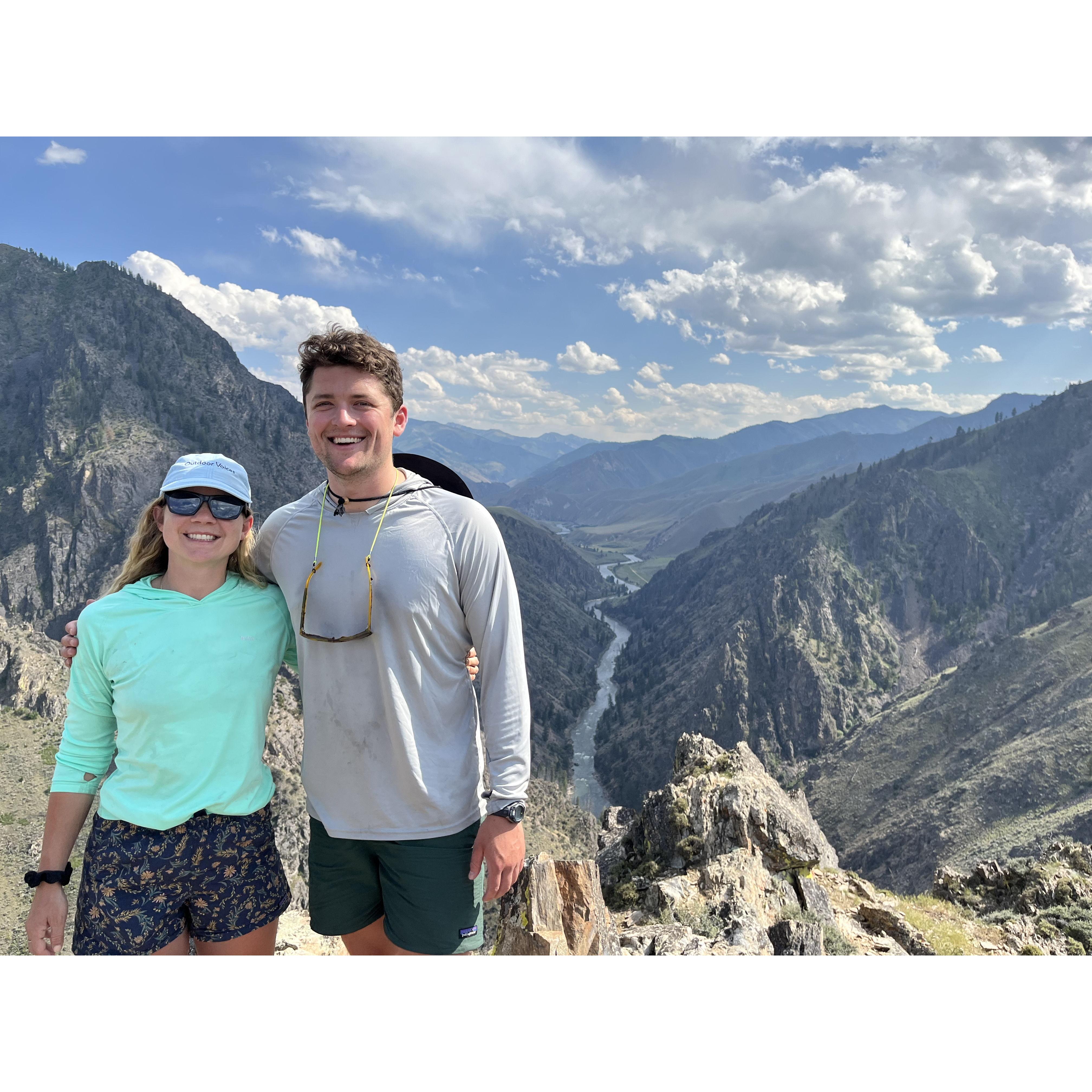 Hiking on Middle Fork of the Salmon River in Idaho