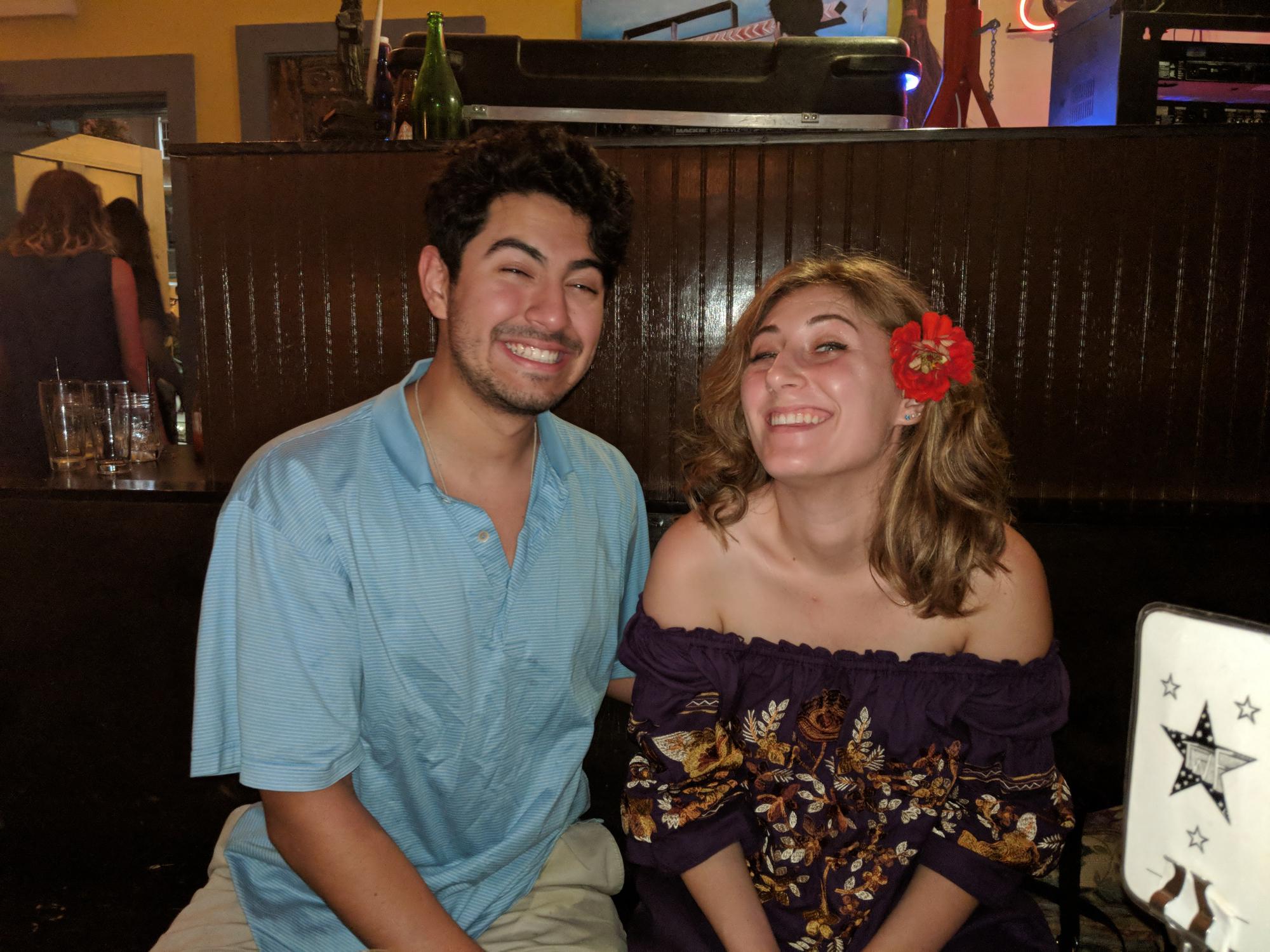 Esteban and Mallory in downtown Athens in college (photo creds to Amelia Powell)