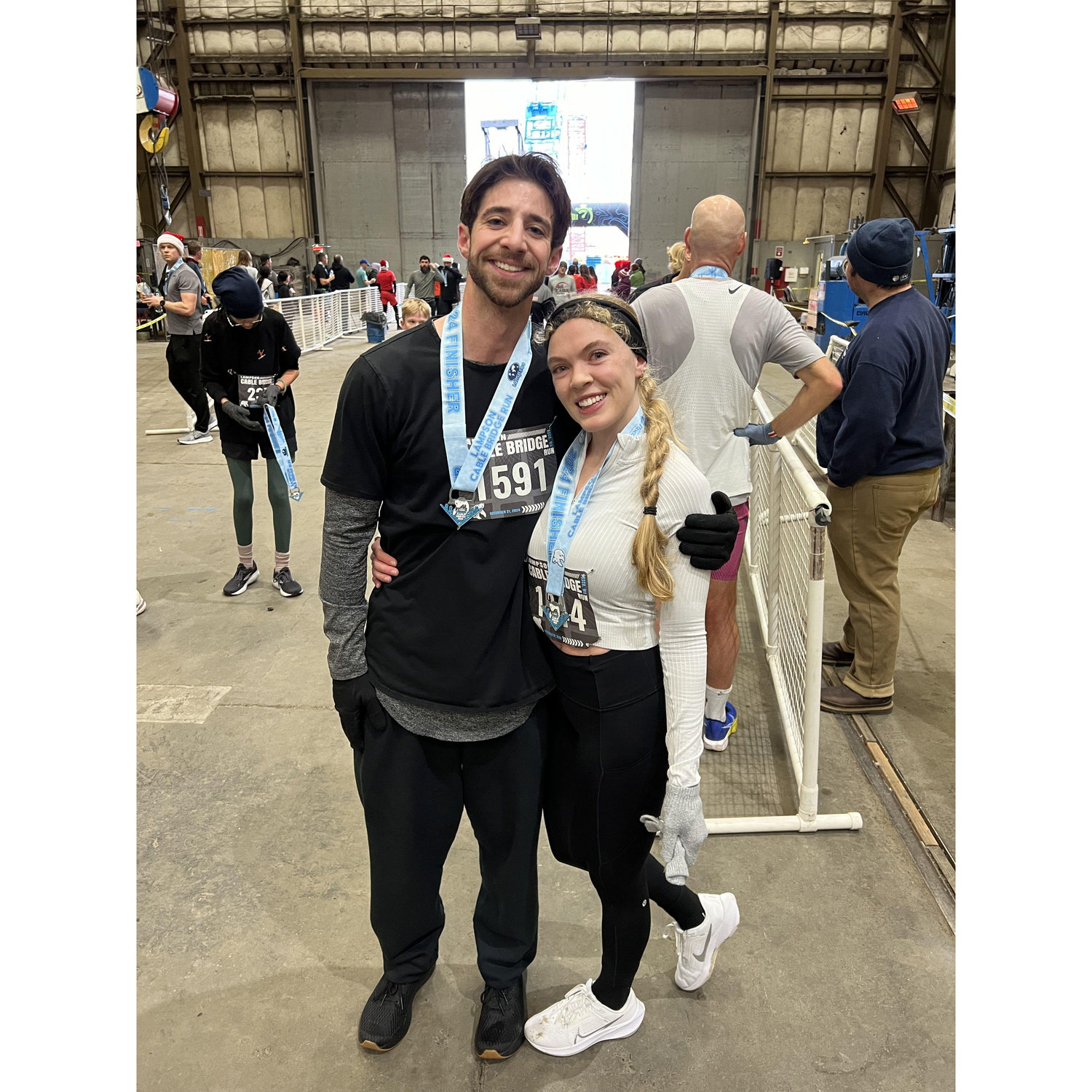 Mark's second 5k, he PR'd (so proud)