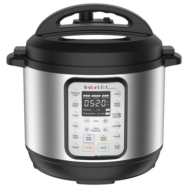 Instant Pot Duo Plus 9-in-1 Electric Pressure Cooker, Slow Cooker, Rice Cooker, Steamer, Sauté, Yogurt Maker, Warmer Sterilizer, Includes App With Over 800 Recipes, Stainless Steel, 8 Quart