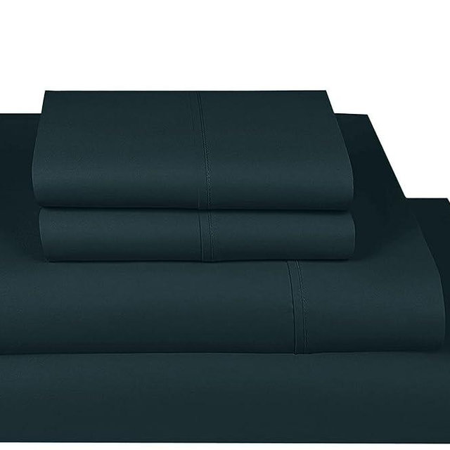 Bluemoon Homes Luxurious 1000 Thread Count Italian Finish 100% Egyptian Cotton 4-Piece Bed Sheet Set, Fitss Mattress Up to 18" Deep Pocket, Solid Pattern. (King, Teal)