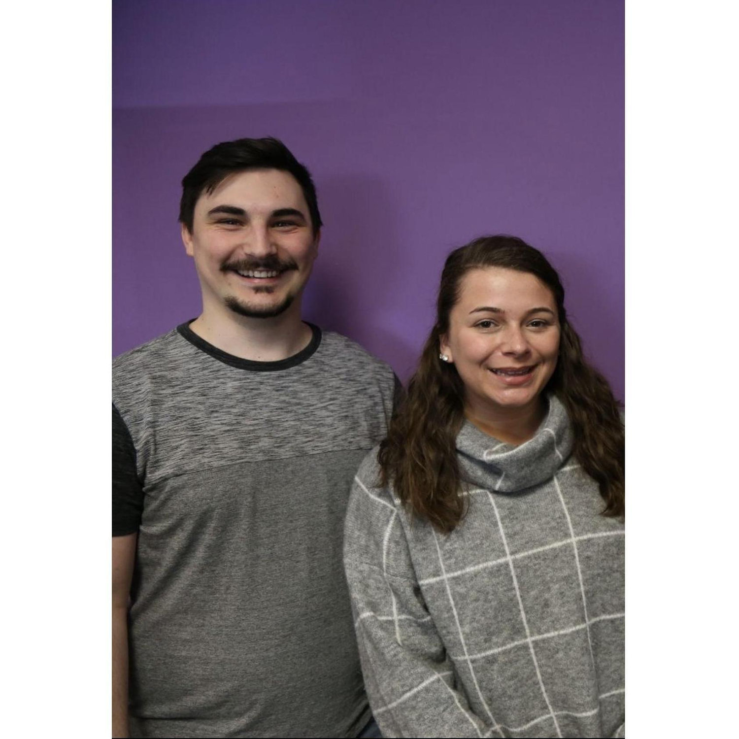 Their very first photo together taken circa 2019.