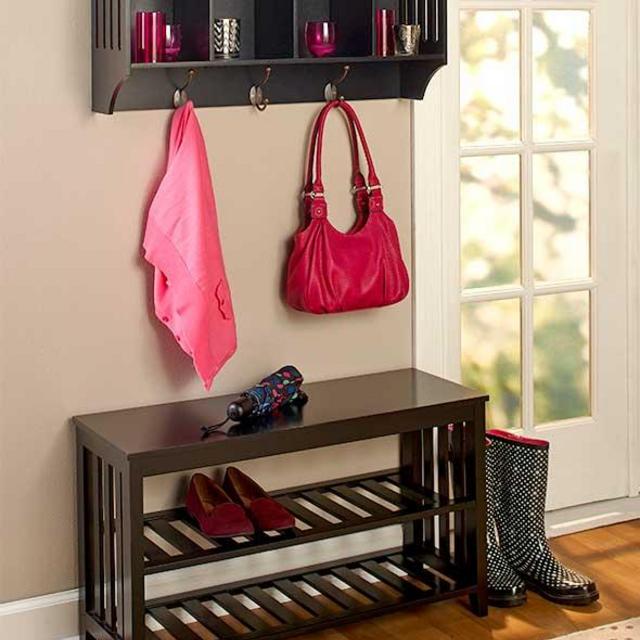 Entryway Bench with Shoe Storage