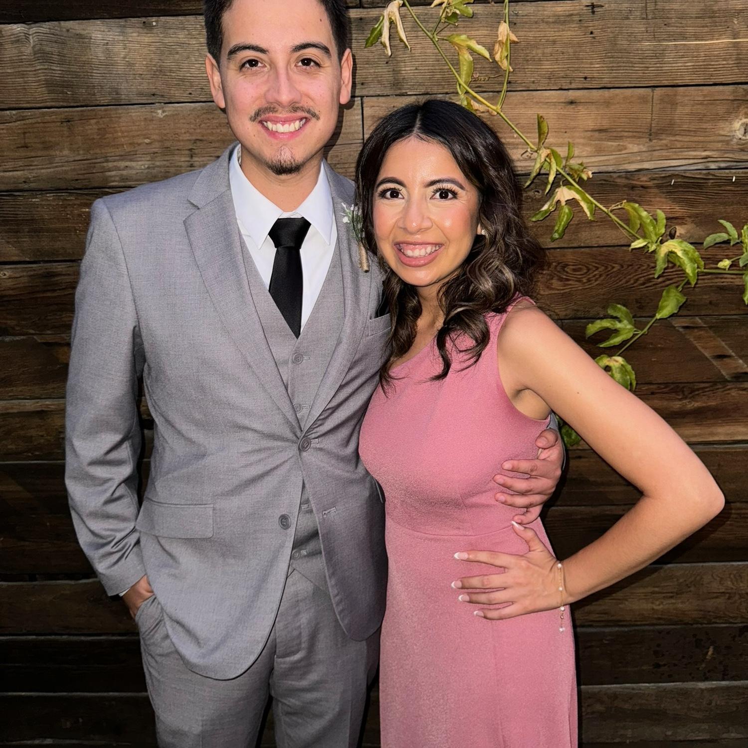 Celebrating Ronald and Krystal's wedding.