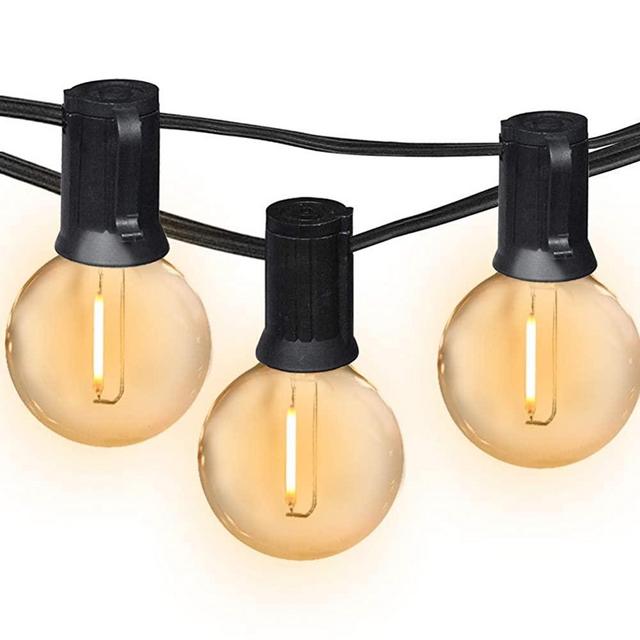 Banord 100FT G40 Globe String Lights, 2700K LED Outdoor Patio Lights String with 50 Dimmable Glass Bulbs, Waterproof Connectable Hanging Lights for Backyard Porch Balcony Party Decor, E12 Socket Base