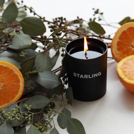 Orange Flower + Amber Candle Starling Candle