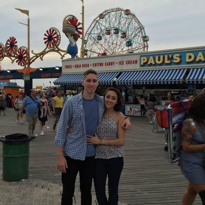 Our 7 year anniversary, Coney Island, 2015