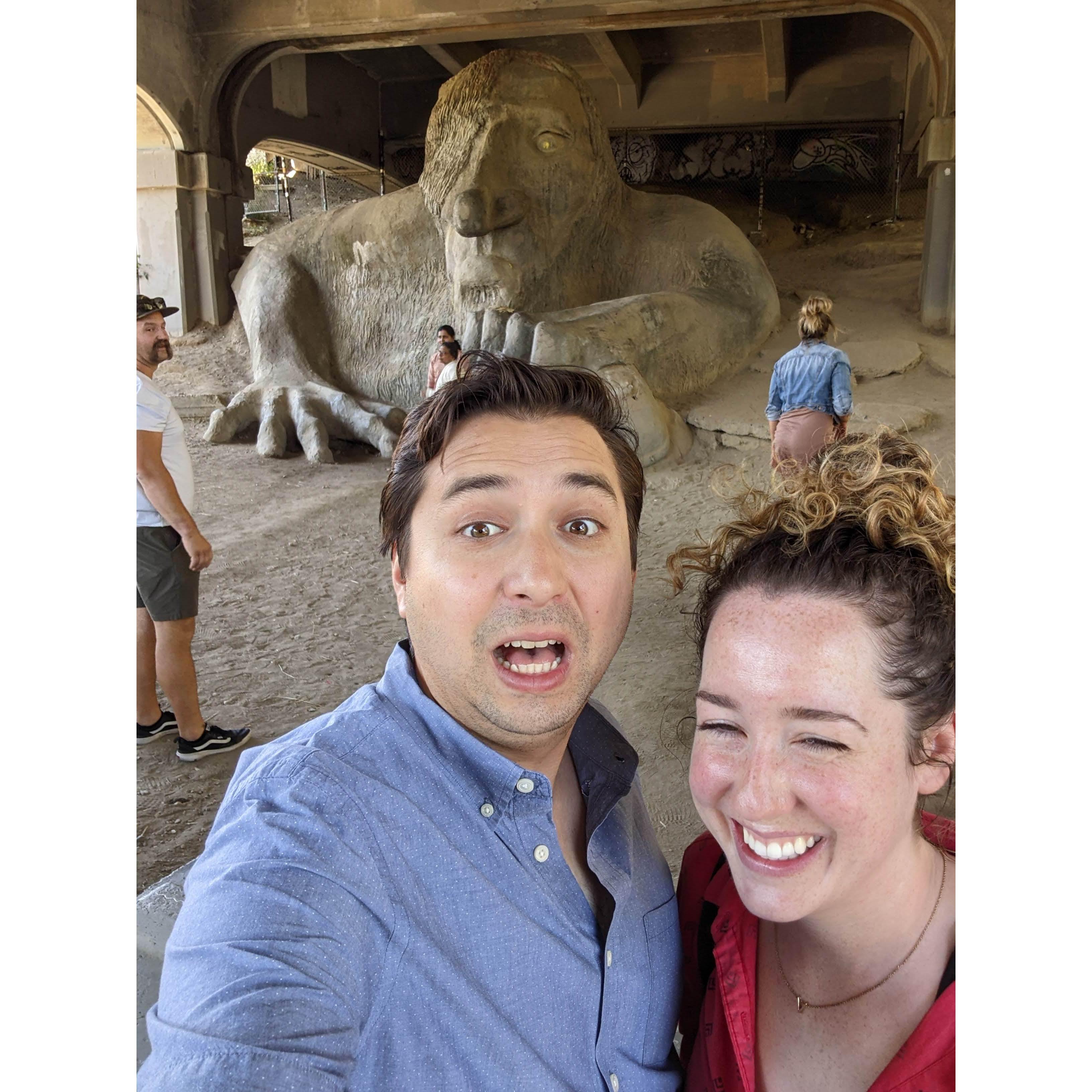 Visiting during Arturo's internship in 2022. Little did we know we would move 2 blocks from this tourist stop
