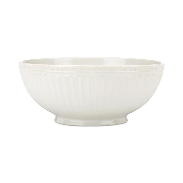 Lenox French Perle Groove Collection White Serving Bowl