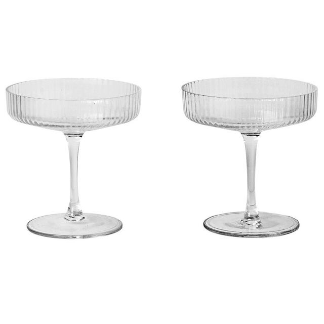 Ripple Champagne Coupe, set of 2