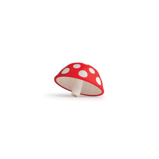 Ototo XL Fungilicious Kitchen Funnel: Collapsible BPA-Free Silicone, Dishwasher-Safe, Red & White