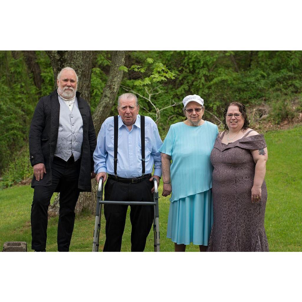 With the Bride's parents: Irvin and Darlene Ullery