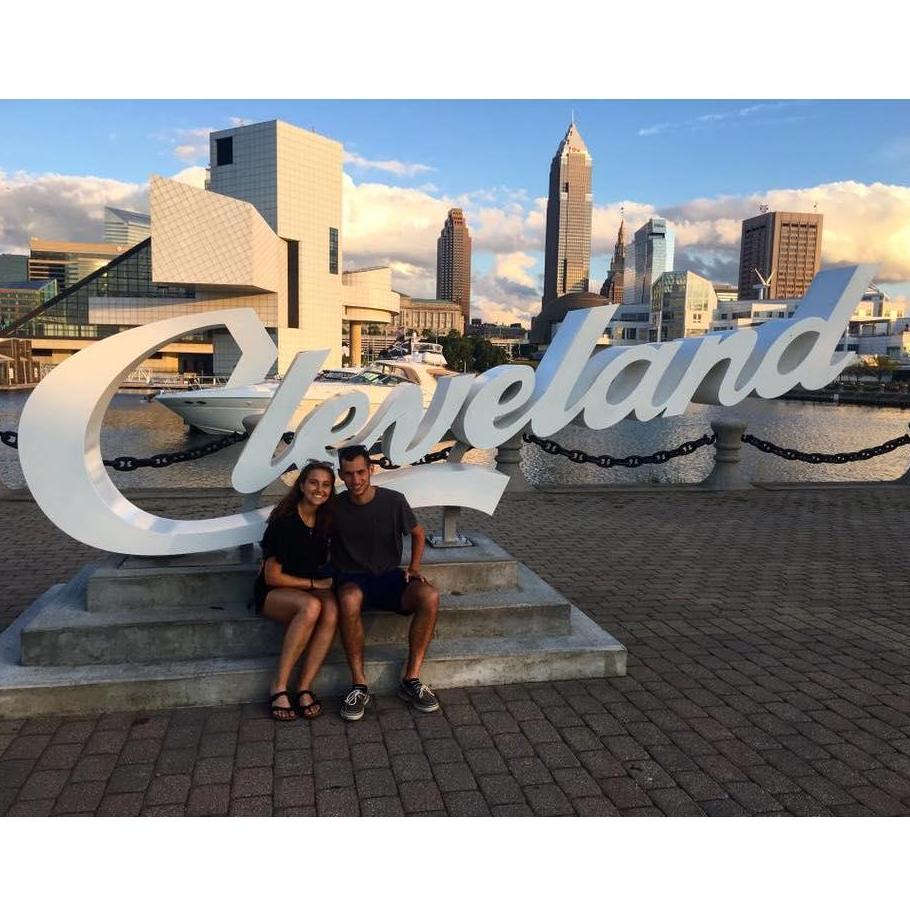 Visiting the Cleveland sign together in 2017!