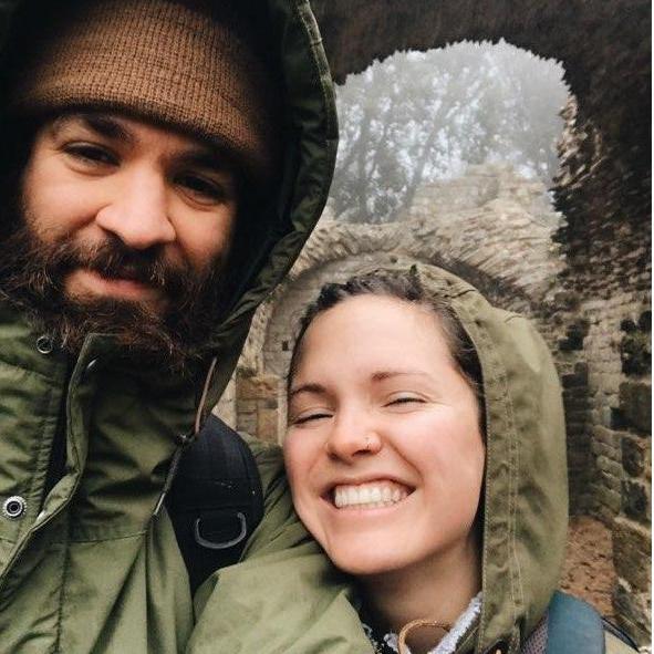 Hiking in Italy with lots of cheese and bread in our backpacks.