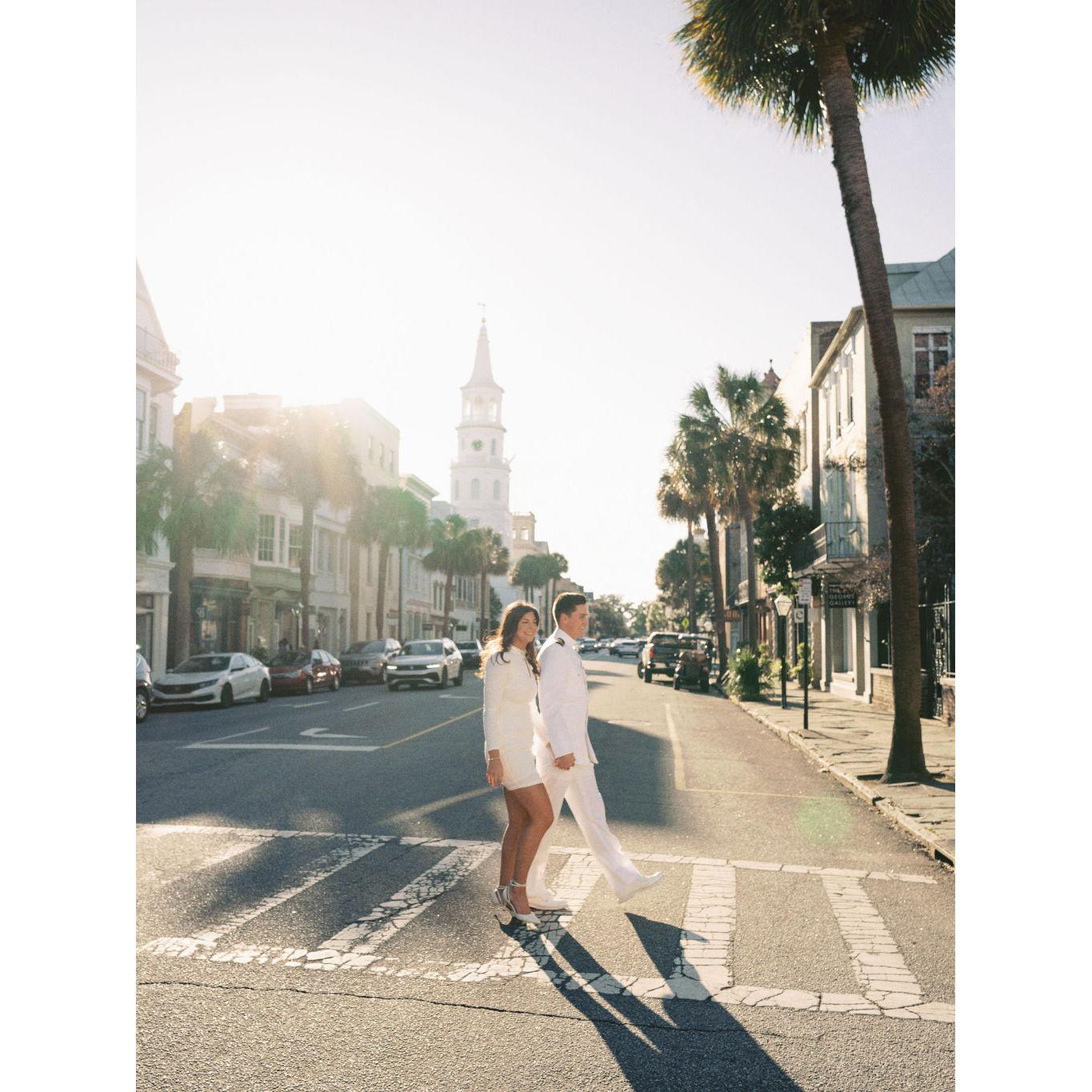 Downtown Charleston engagement photos- our new home