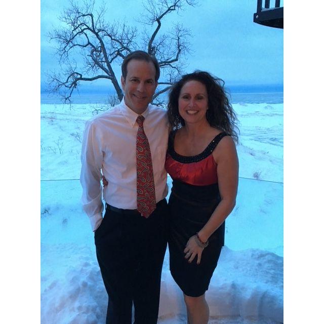 Before Charity Ball at the lake house.