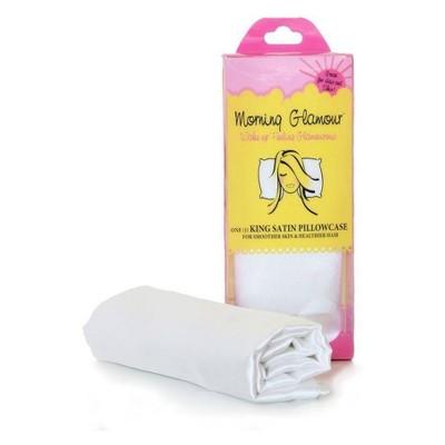 Solid Satin Pillowcase (Standard)Ivory 600 Thread Count - Morning Glamour