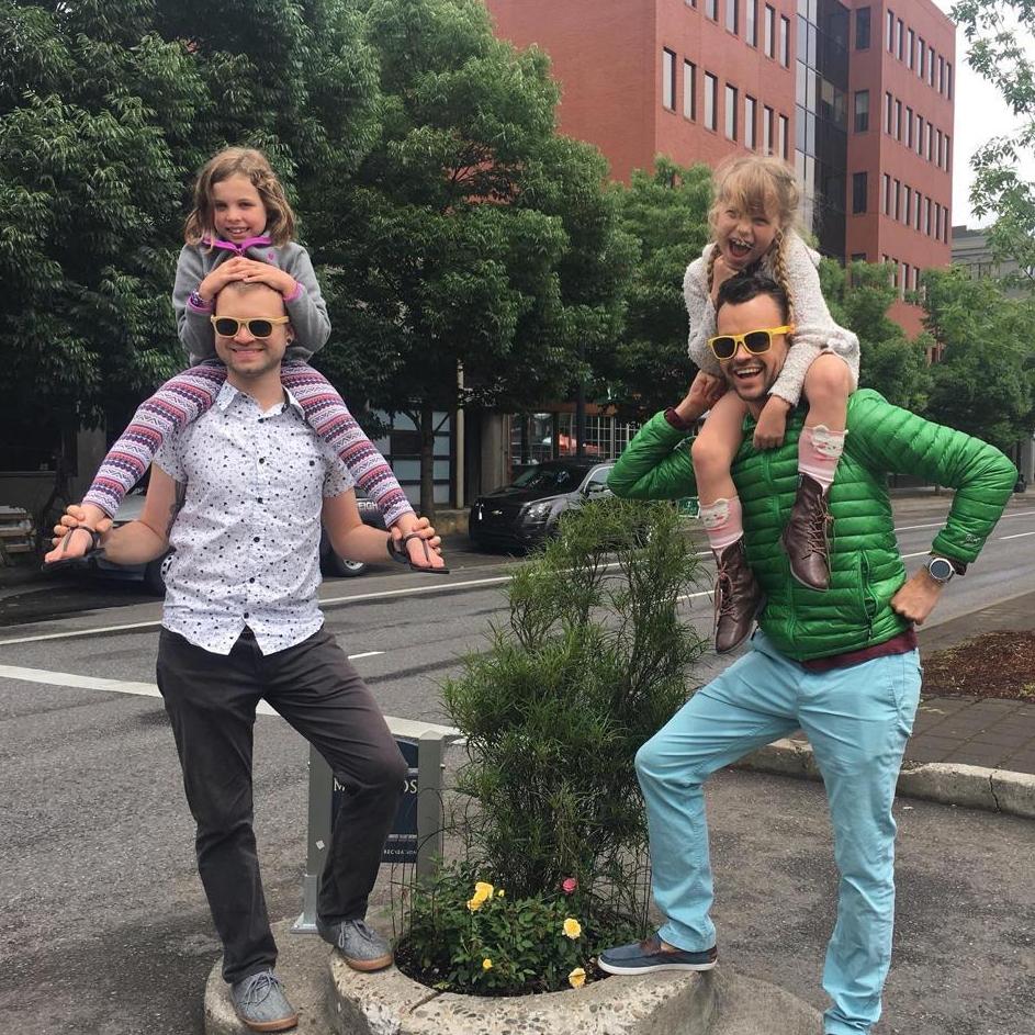 Taking the nieces to the world's smallest city park