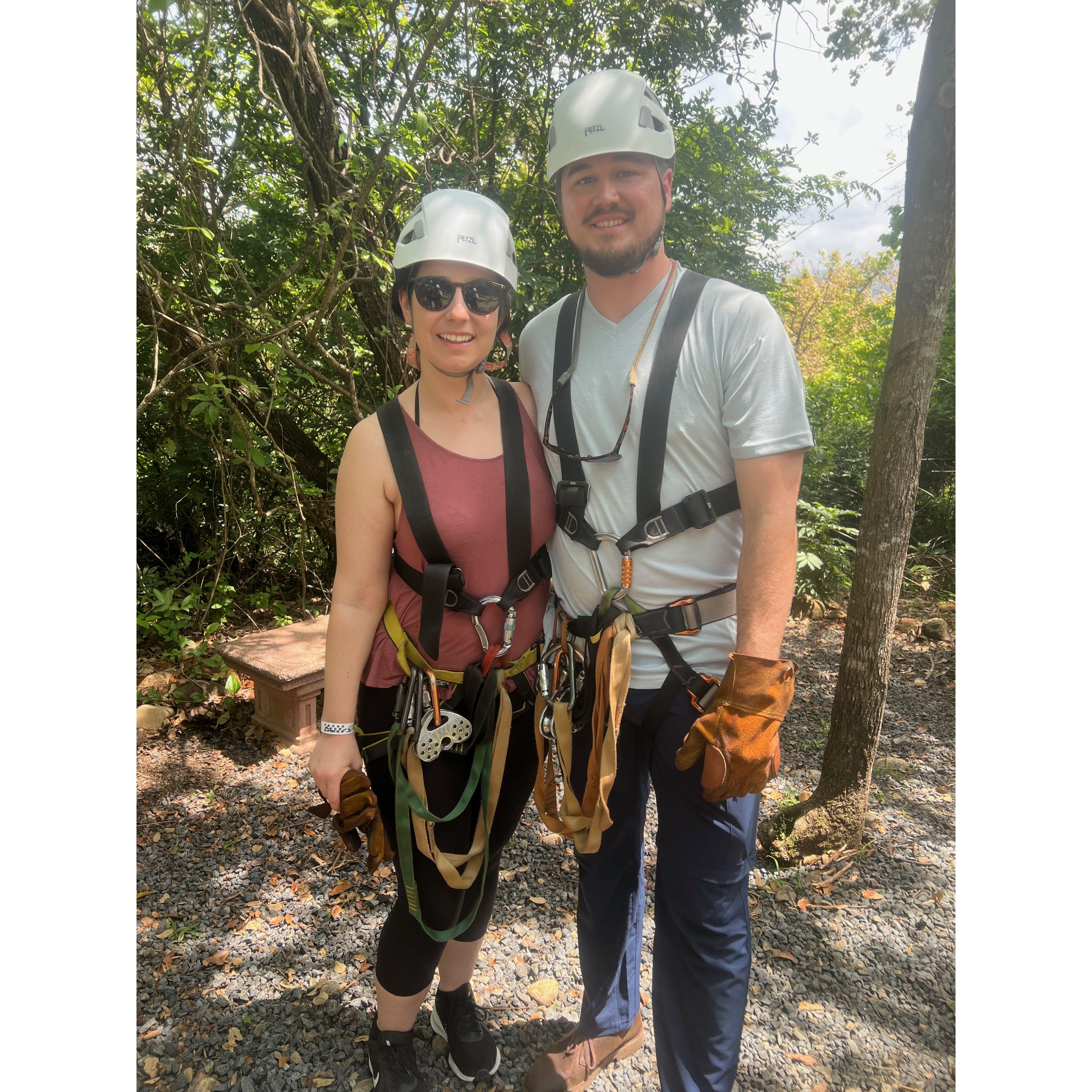 Zip-lining in Costa Rica!