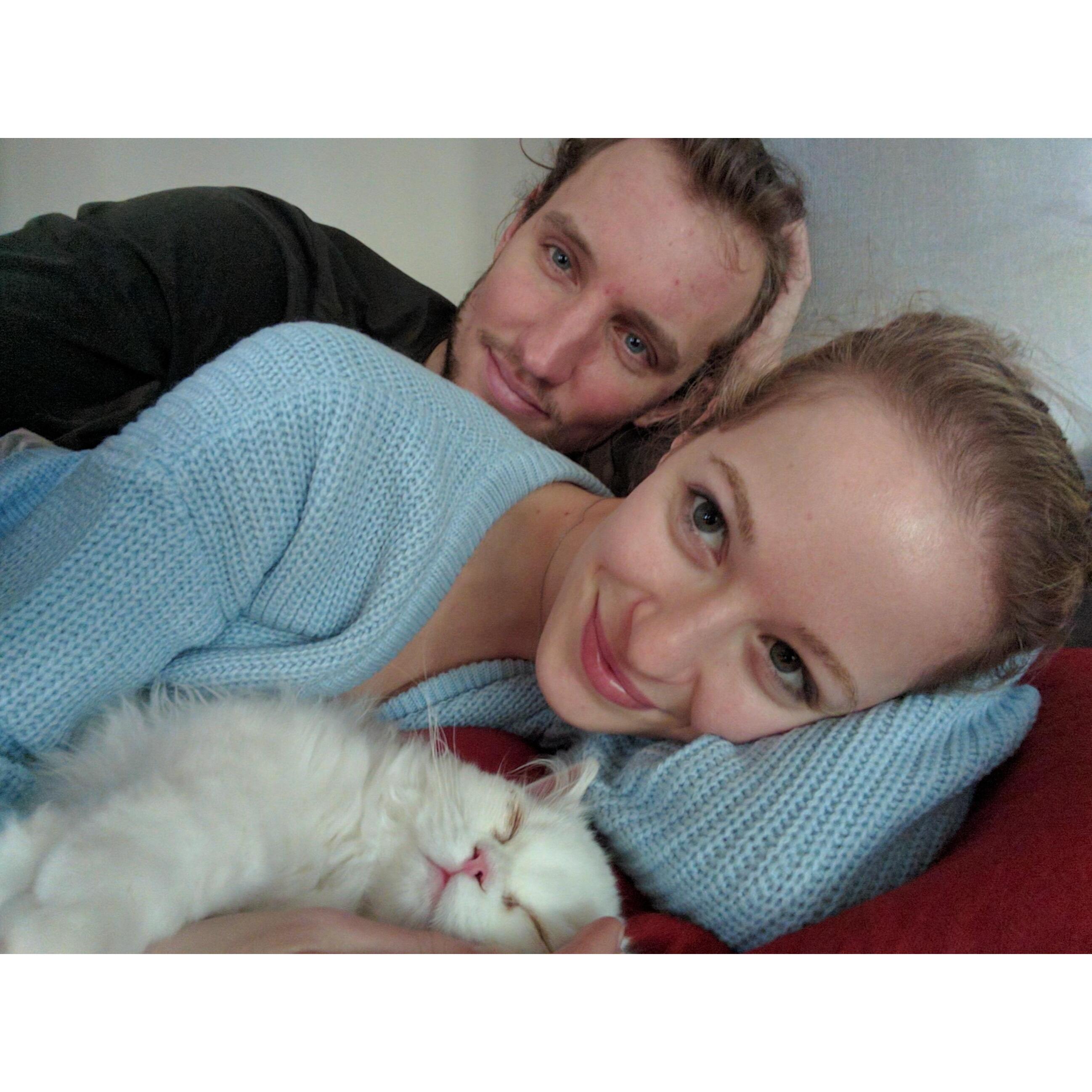 Rupert cuddles, 2017