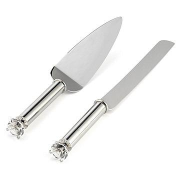 Diamond Cake Knife/Server Set