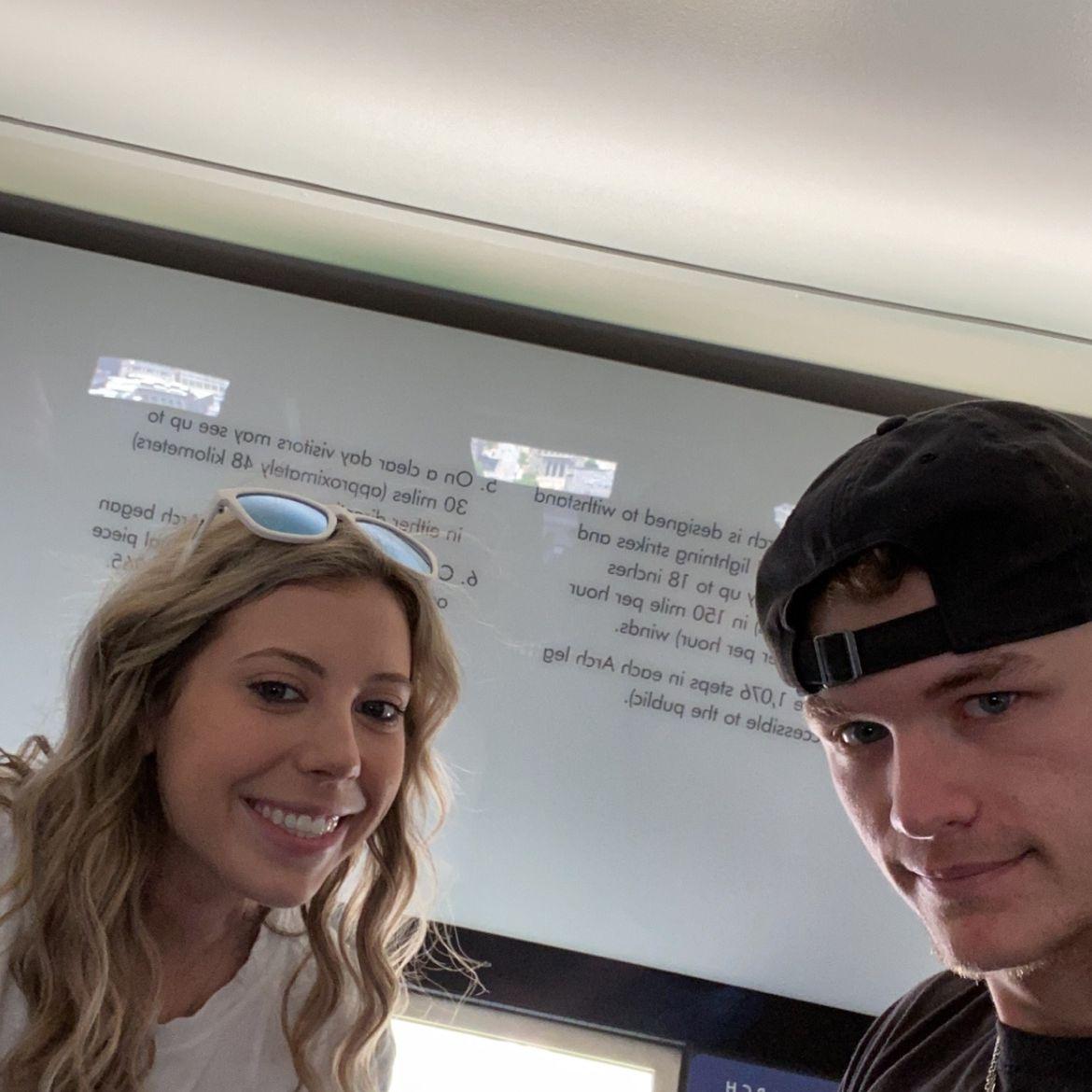 The day that he asked me to be his girlfriend in the arch in St. Louis
