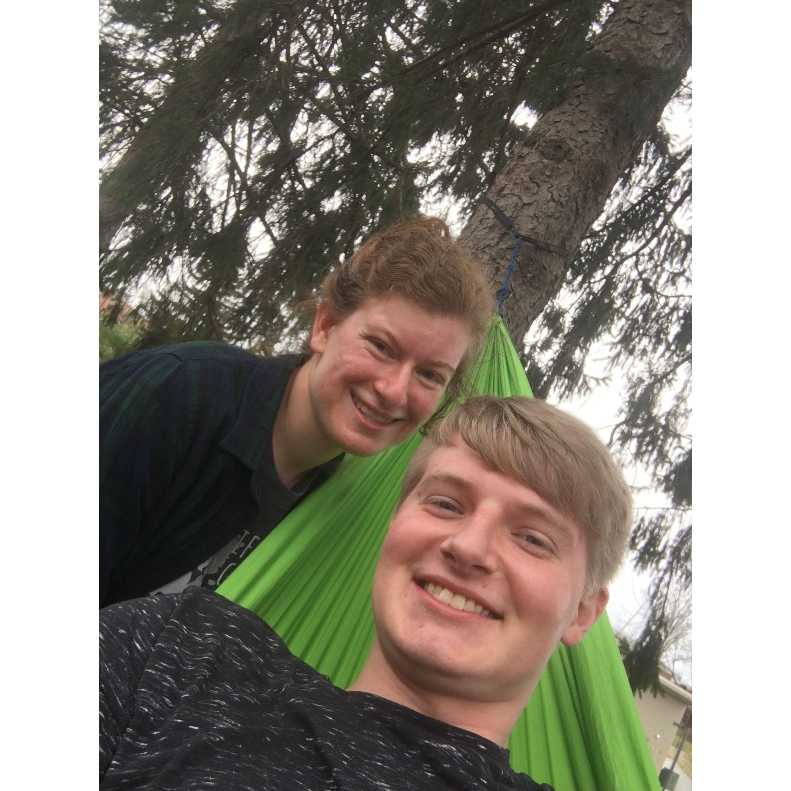 First date hammocking at Messiah