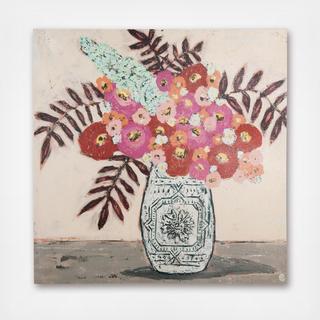 Flowers in Vase Canvas Wall Art