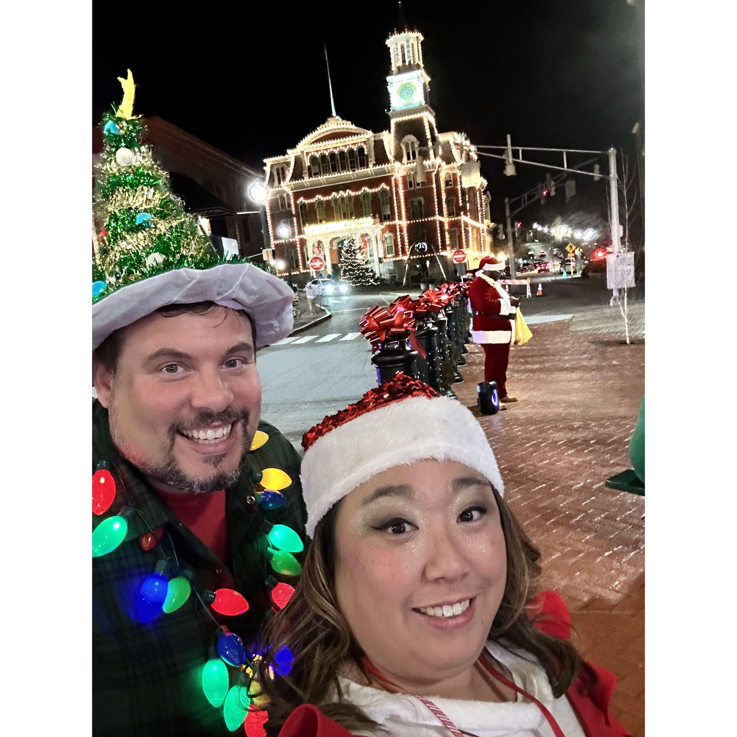 Going to parades and community holiday events!