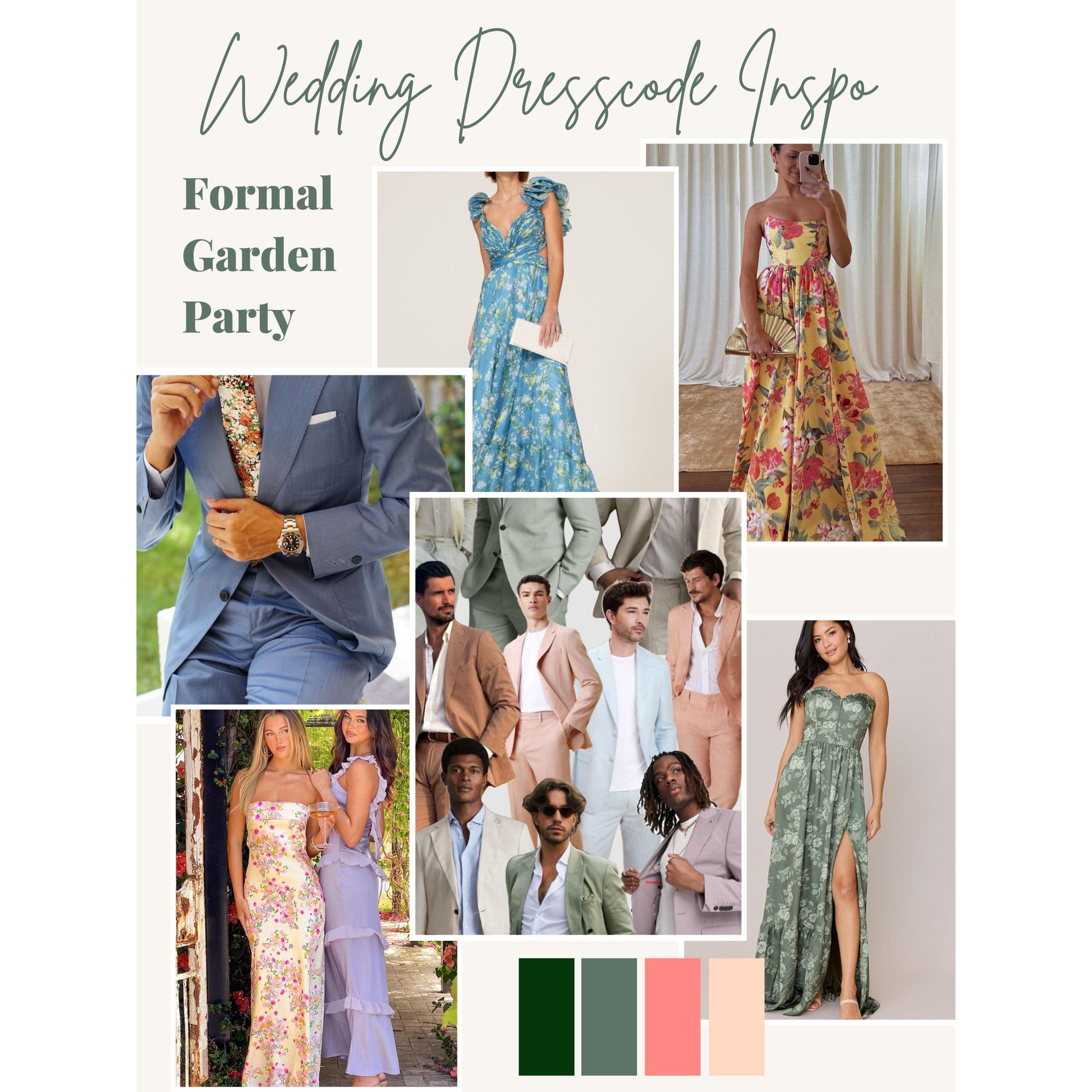 Don't know what to wear? Here is some wedding dress code inspiration for you!