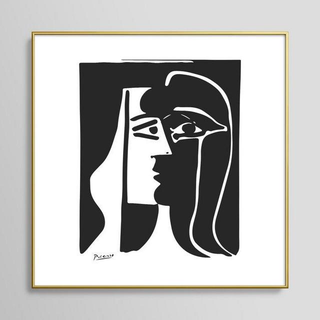 Picasso - Print (20x20), framed in gold or black metal