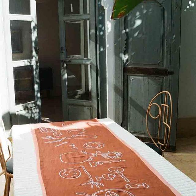 BOUROUSS TERRACOTTA TABLE RUNNER