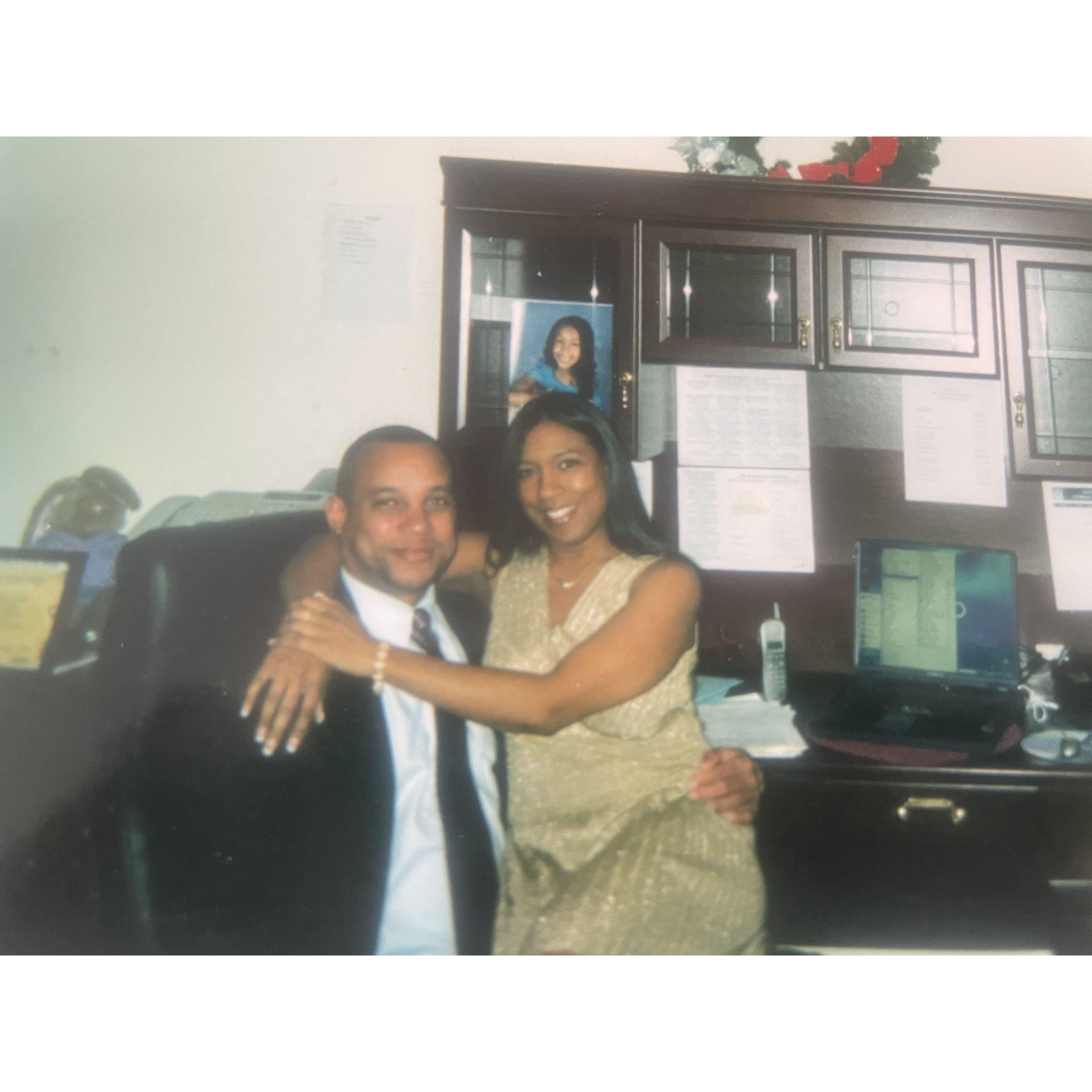 His first office