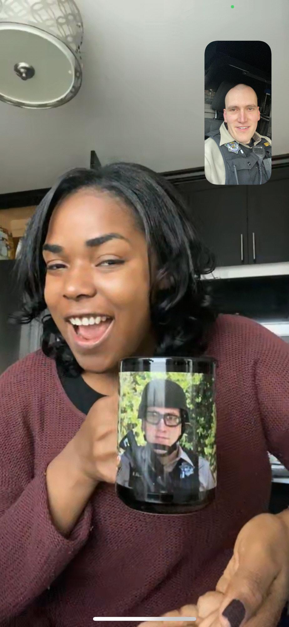 "My two favorites in the whole world, coffee and my hubby to be" --Yessica