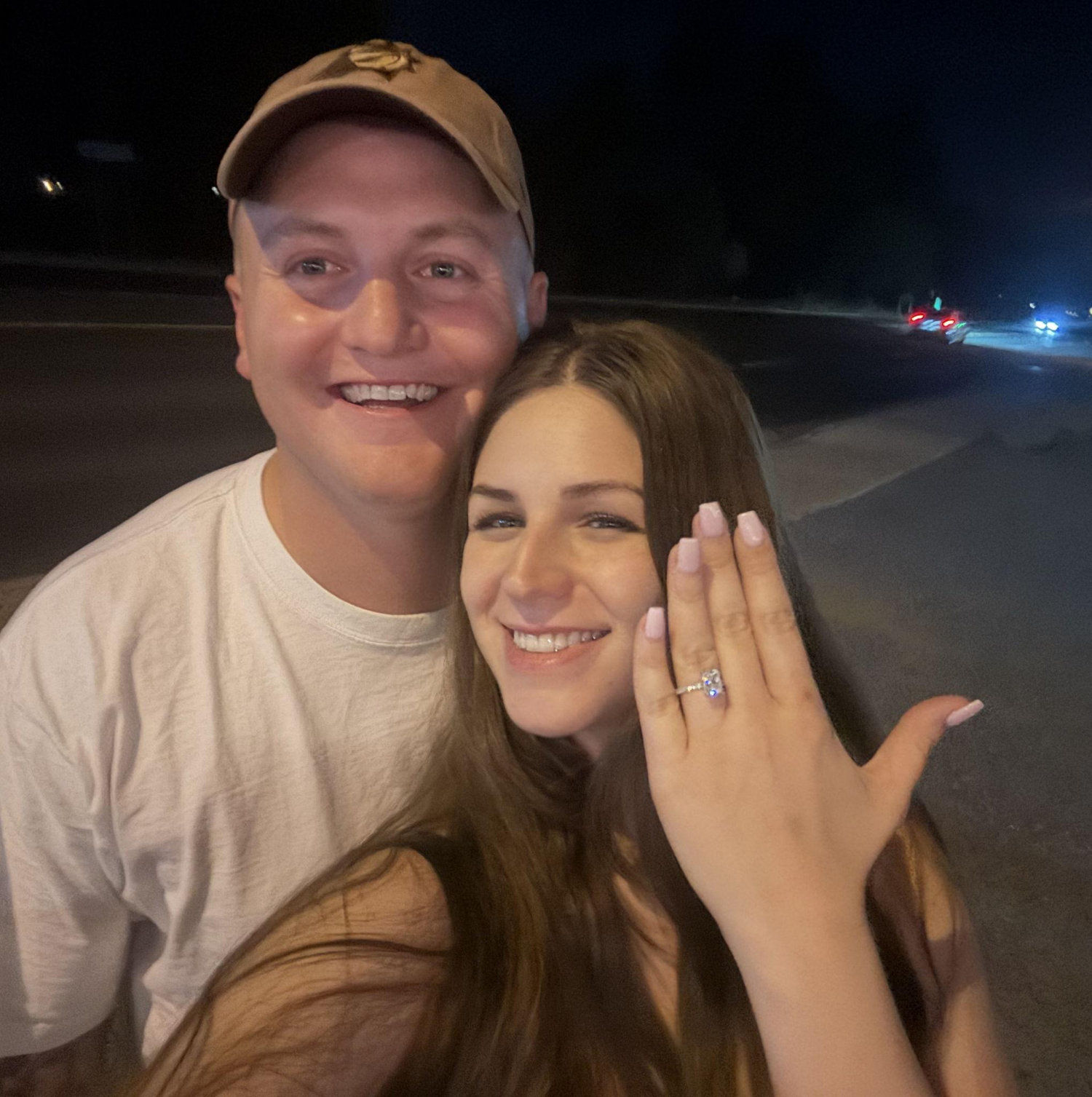 Celebrating the day of engagement in Pinetop, 2025