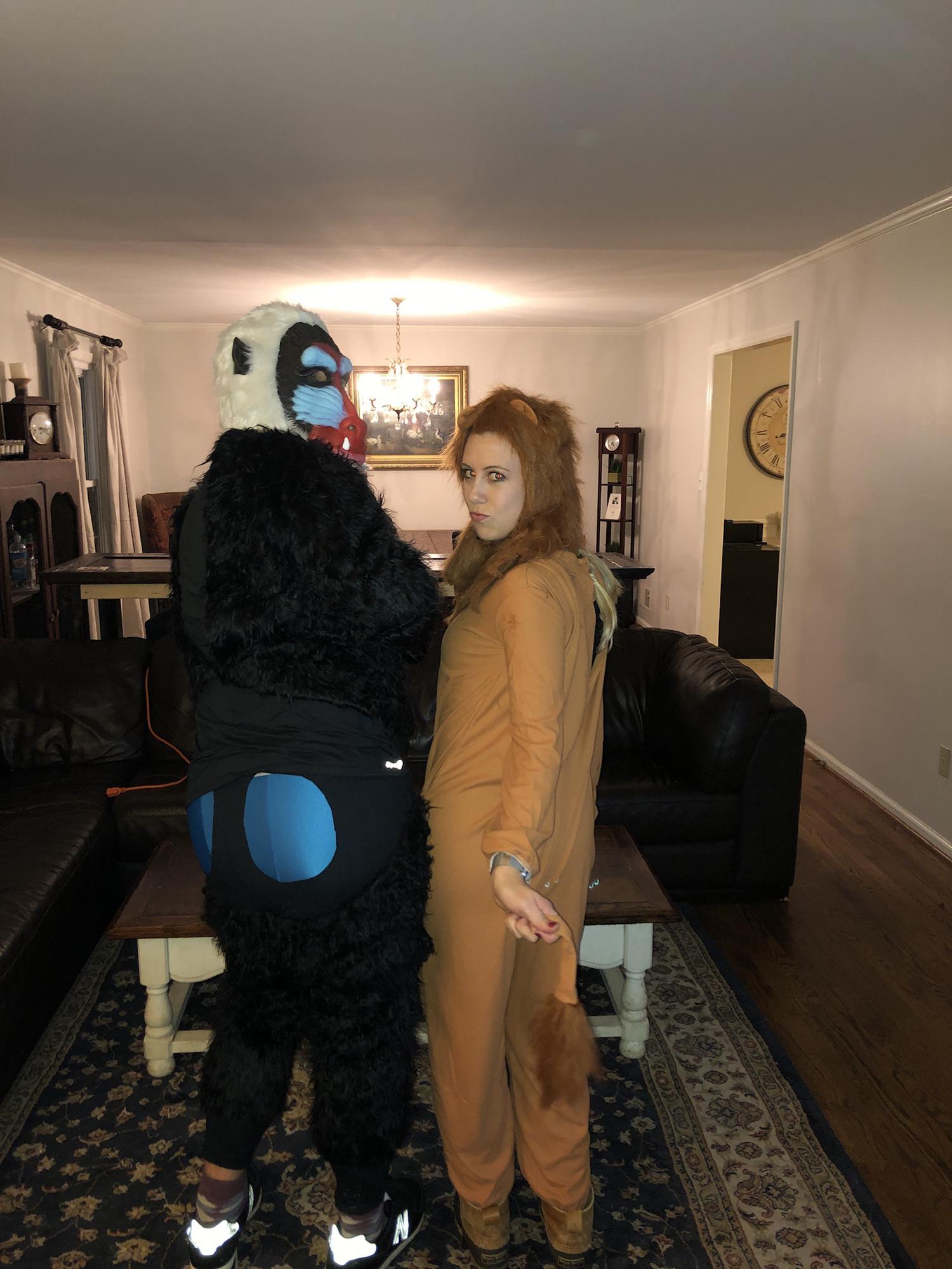 "Follow Rafiki, he knows the way!"
Halloween 2019 - Rafiki and Simba.