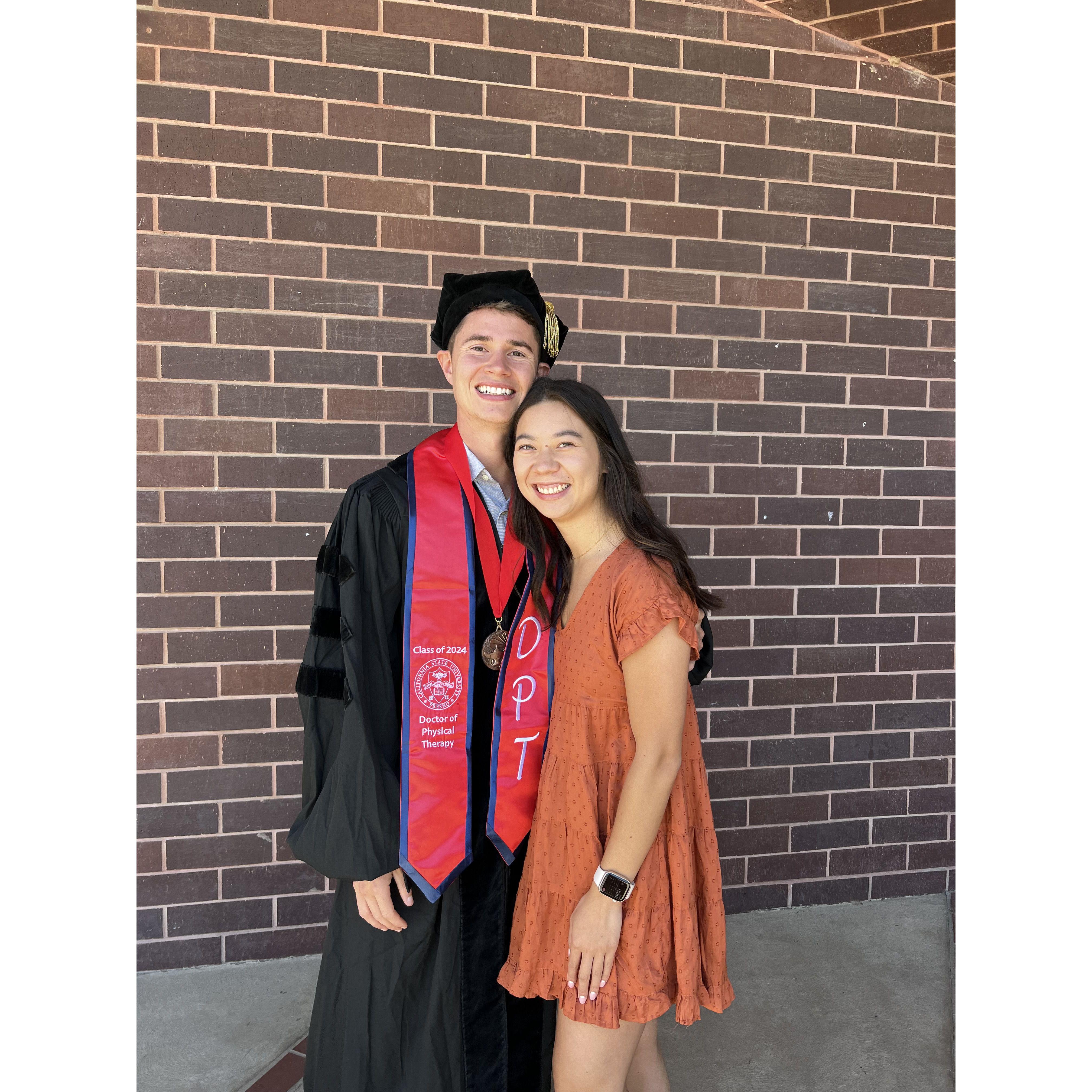 Josh's graduation from Physical Therapy school